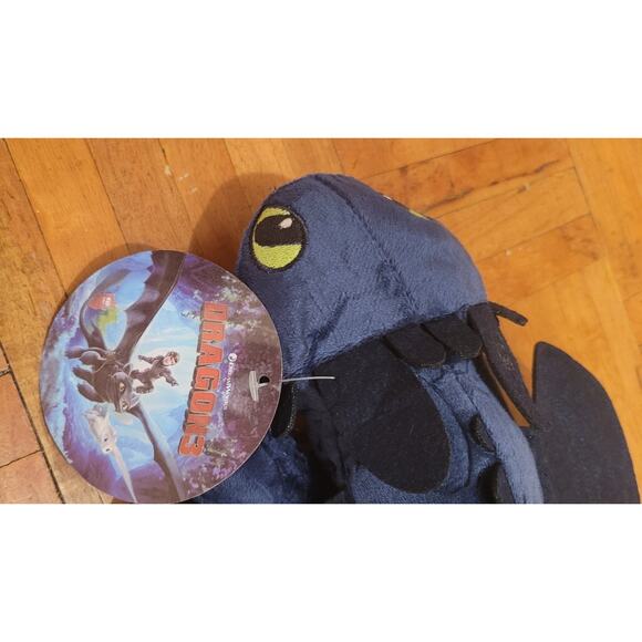 How Train Your Dragon Toothless Light Fury White Stuffed Animal Plush (2) 11 In - Picture 5 of 8